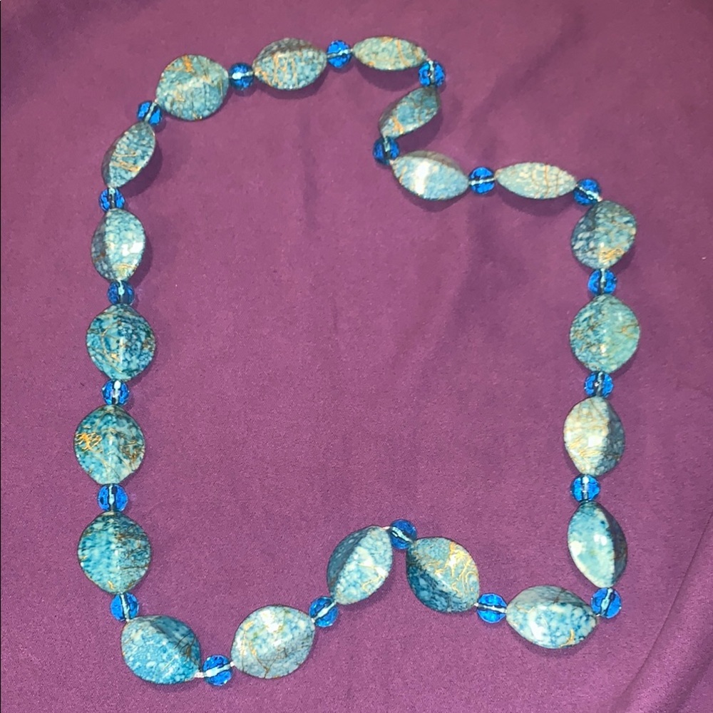 Blue Chunky Necklace